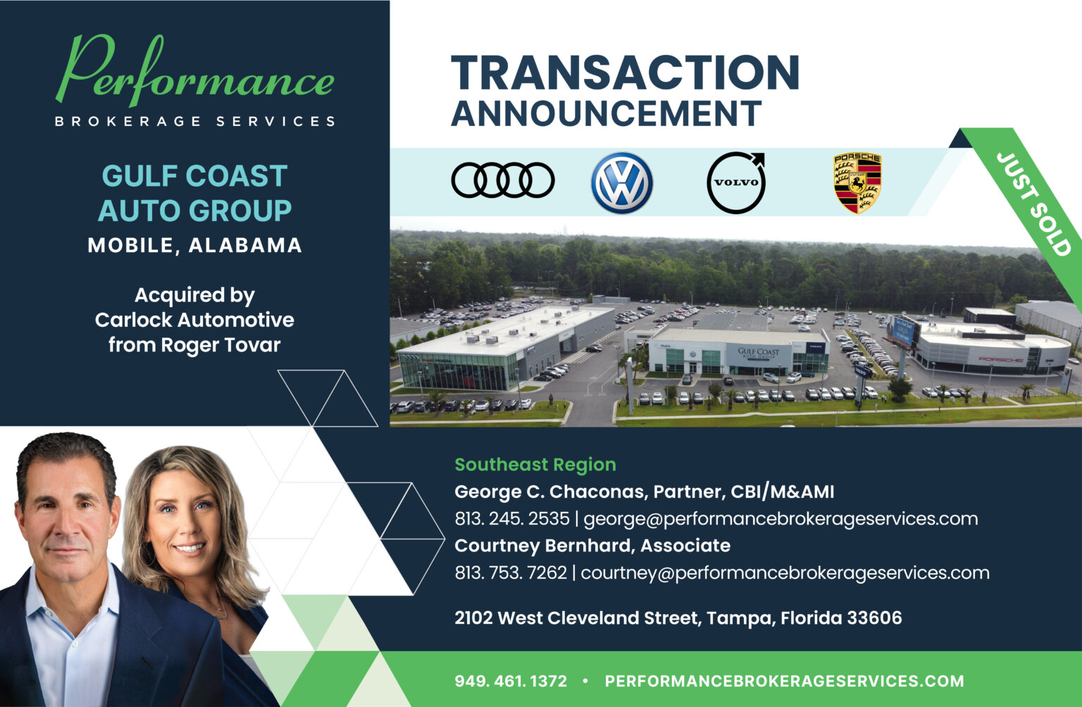 Clay Carlock Acquires Gulf Coast Auto Group, 4 Dealerships in Alabama