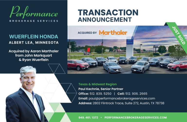 Marthaler Automotive Group Acquires Wuerflein Honda in Albert Lea