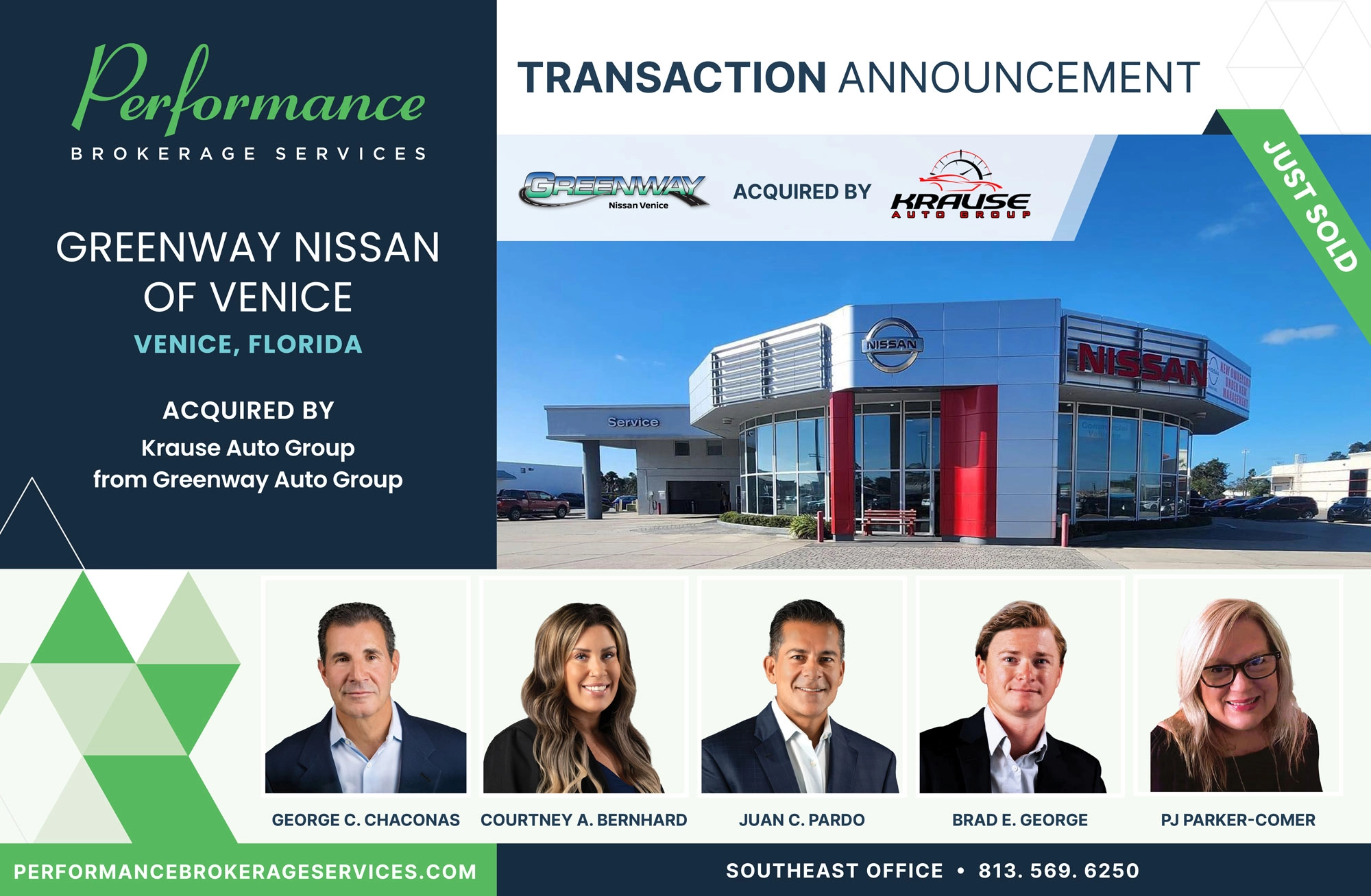 Greenway-nissan-venice-florida-sells-to-krause-auto-group-with-performance-brokerage