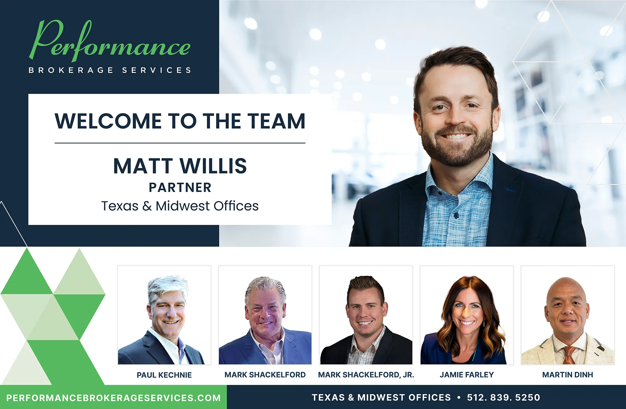 Performance Brokerage Services Welcomes Matt Willis