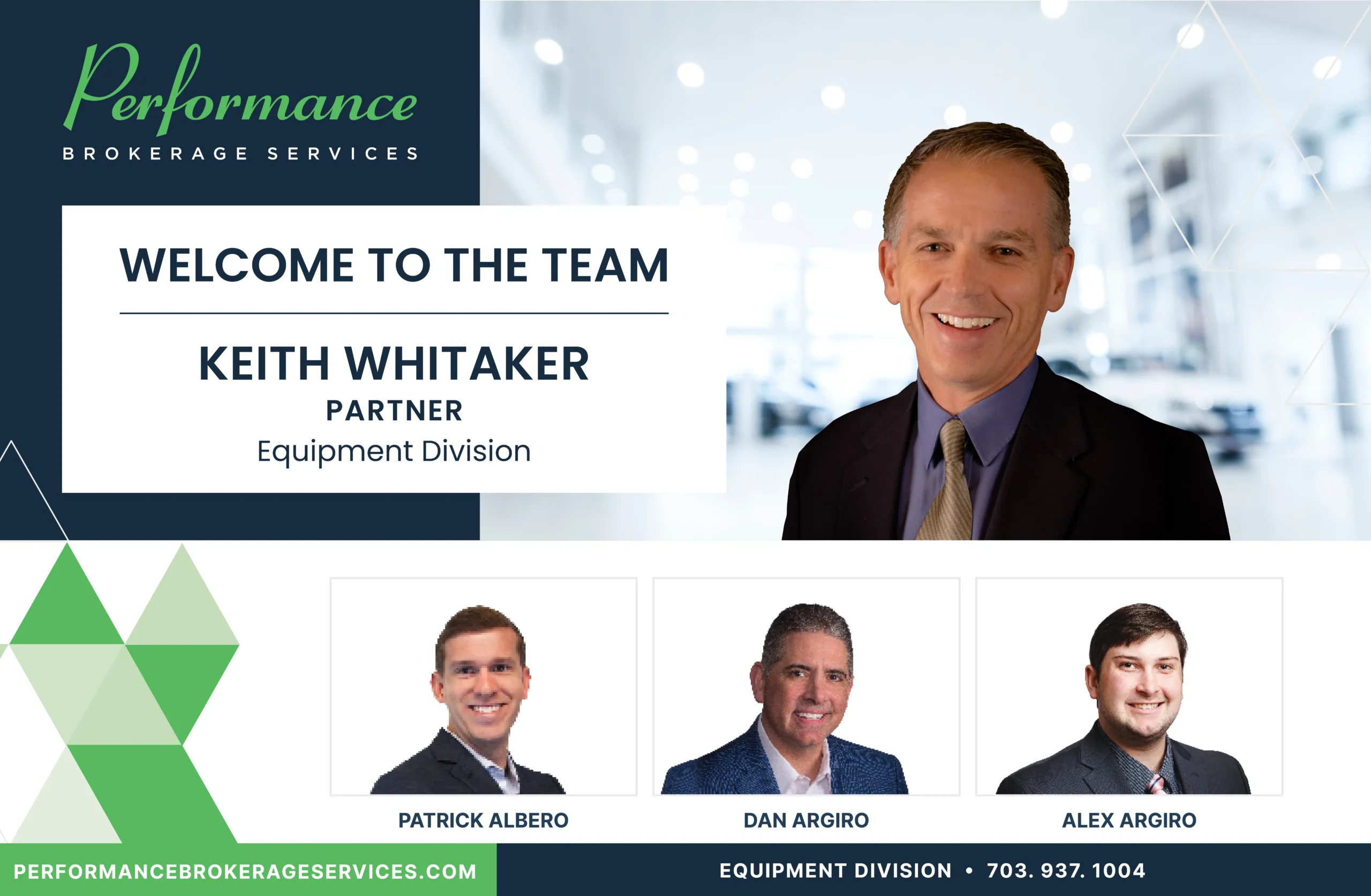 Welcome Keith Whitaker