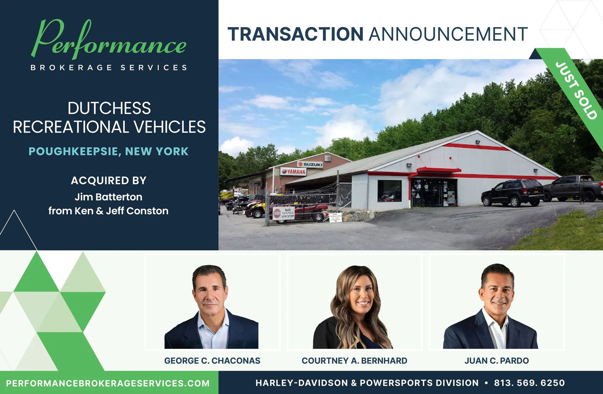 Dutchess Recreational Vehicles sells to Jim Batterton from Performance Brokerage Services