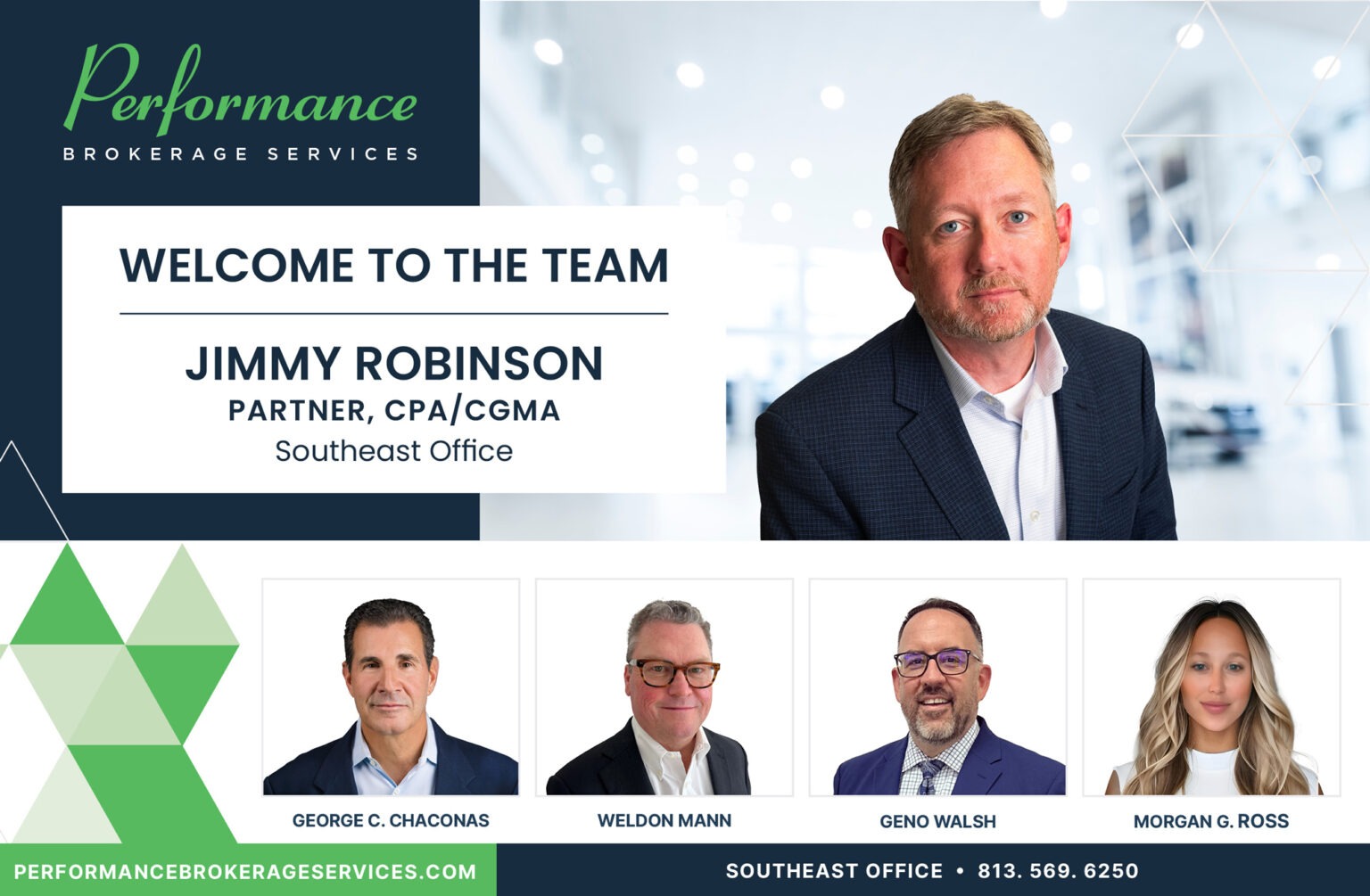 Welcome Jimmy Welcome, Jimmy Robinson, Partner, CPA/CGMA, Southeast Office ...