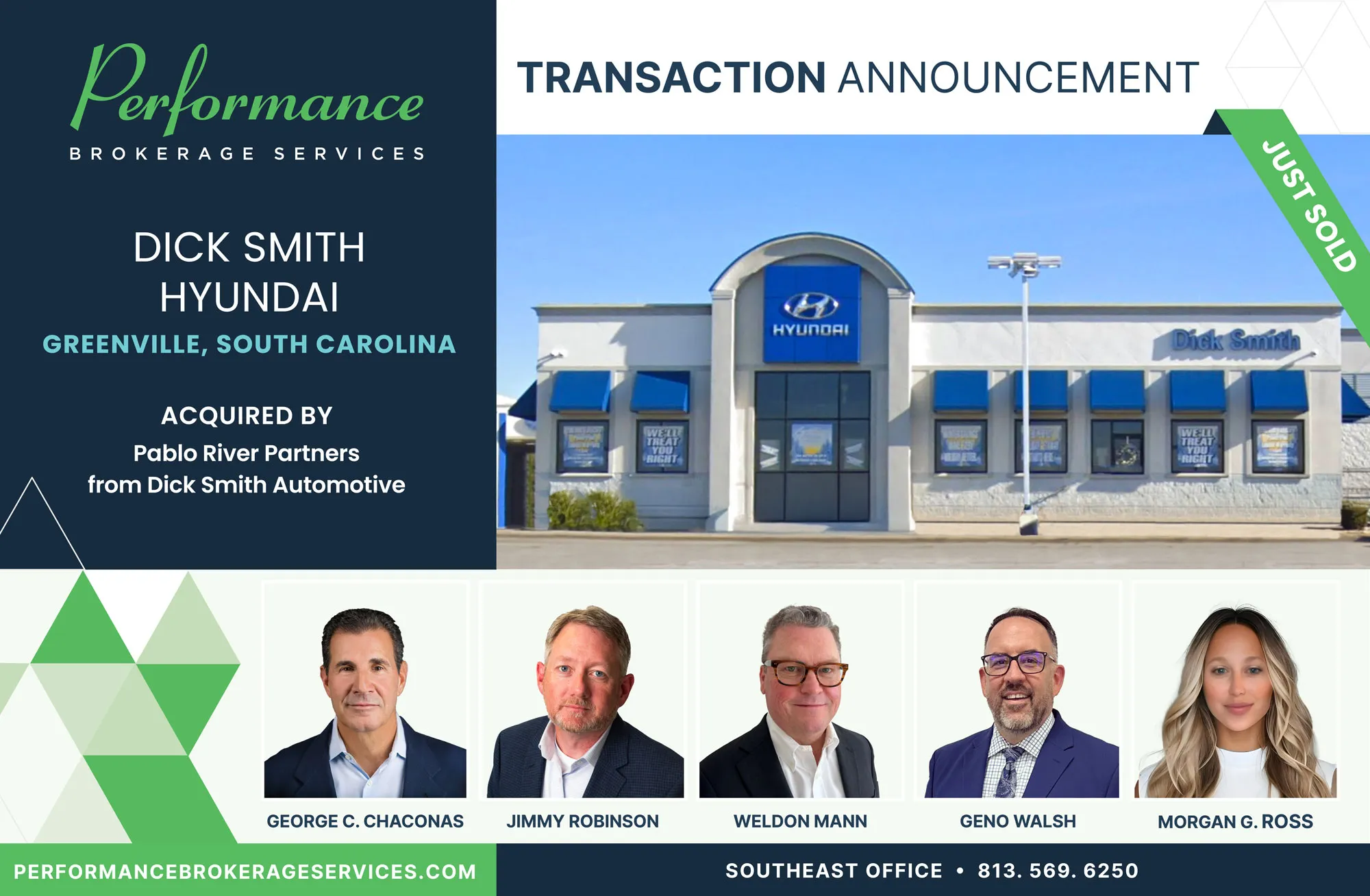 Dick Smith Hyundai sells to Pablo River Partners with Performance Brokerage