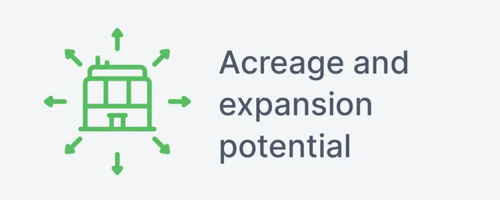 Buyer evaluation factors for dealership real estate including facility condition, OEM compliance, access, acreage, service capacity, replacement cost, market desirability, and rent expense.